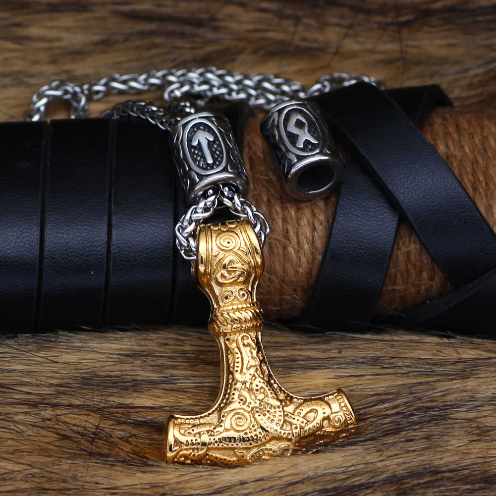 WorldNorse Viking Mjolnir Thor’s Hammer Necklace - image 6