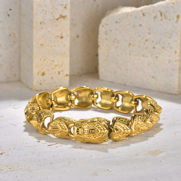 WorldNorse The Gilded Serpent Scale Viking Bracelet - image 12