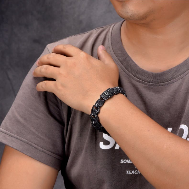 WorldNorse The Gilded Serpent Scale Viking Bracelet - image 6