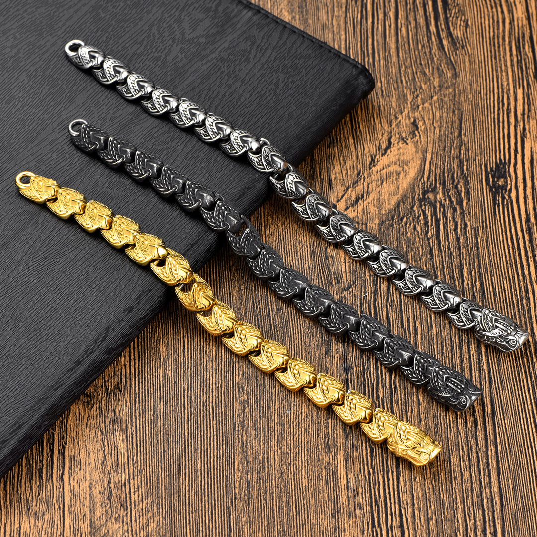 WorldNorse The Gilded Serpent Scale Viking Bracelet - image 13