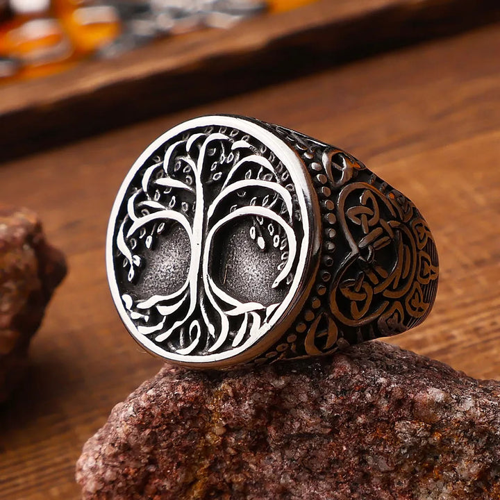 WorldNorse Tree of Life With Viking Bear Claw Ring - AU Size Z（US 13） - image 0