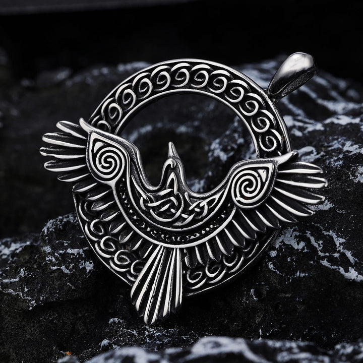 WorldNorse Pendant With Tone Viking Raven Design Necklace