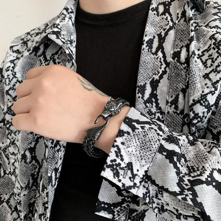 WorldNorse Norse Viking Amulet Odin's Wolf Bracelet