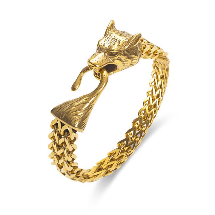 WorldNorse Norse Viking Amulet Odin's Wolf Bracelet