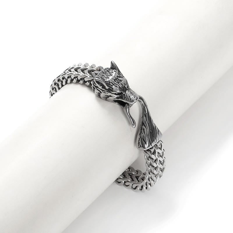WorldNorse Norse Viking Amulet Odin's Wolf Bracelet