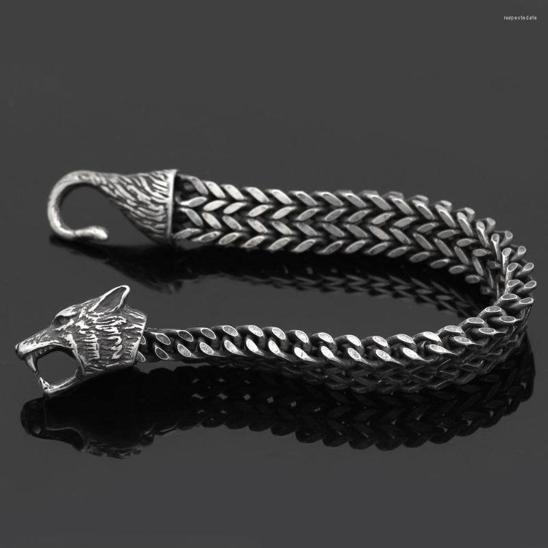 WorldNorse Norse Viking Amulet Odin's Wolf Bracelet