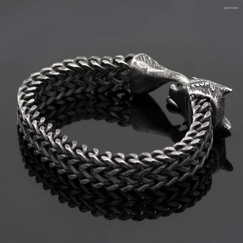 WorldNorse Norse Viking Amulet Odin's Wolf Bracelet