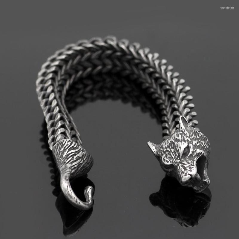 WorldNorse Norse Viking Amulet Odin's Wolf Bracelet