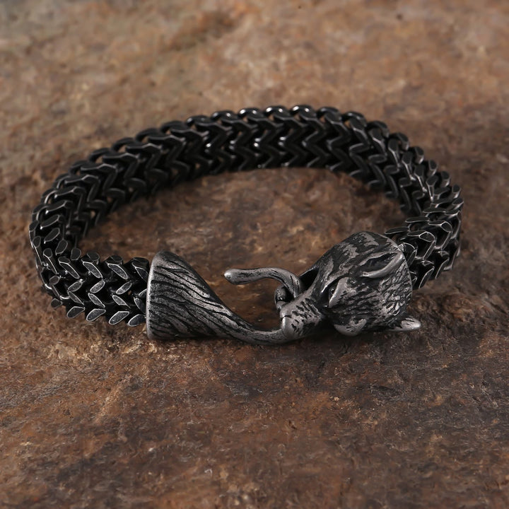 WorldNorse Norse Viking Amulet Odin's Wolf Bracelet