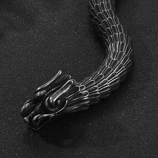WorldNorse Dragon Scale Stainless Steel Bracelet