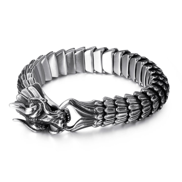 WorldNorse Dragon Scale Stainless Steel Bracelet