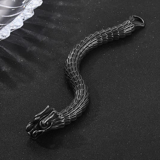 WorldNorse Dragon Scale Stainless Steel Bracelet