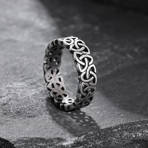 WorldNorse Nordic Triquetra Triangle Concise Ring - AU Size V1/2 (US 11) - image 0