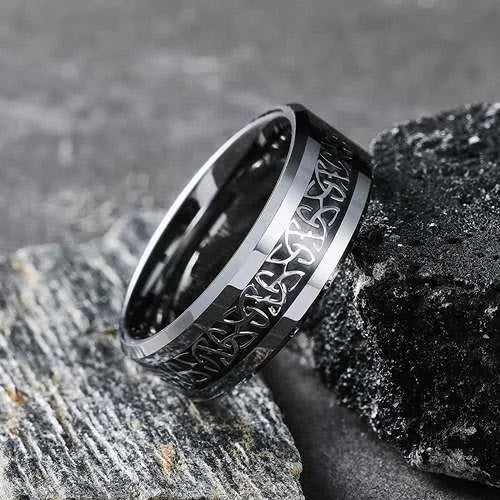 WorldNorse Norse Celtic Knot Trinity Pattern Ring - Silver - AU Size Z（US 13） - image 1