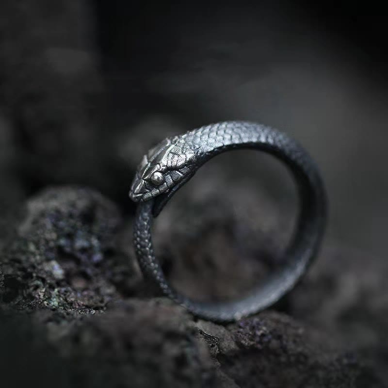 WorldNorse Viking Ouroboros Unisex Adjustable Ring