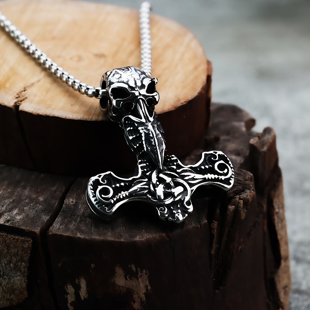 WorldNorse Norse Style Mjolnir Thor's Hammer Necklace
