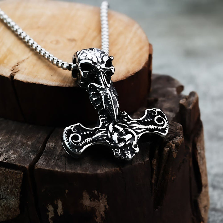 WorldNorse Norse Style Mjolnir Thor's Hammer Necklace