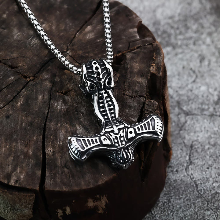 WorldNorse Norse Style Mjolnir Thor's Hammer Necklace