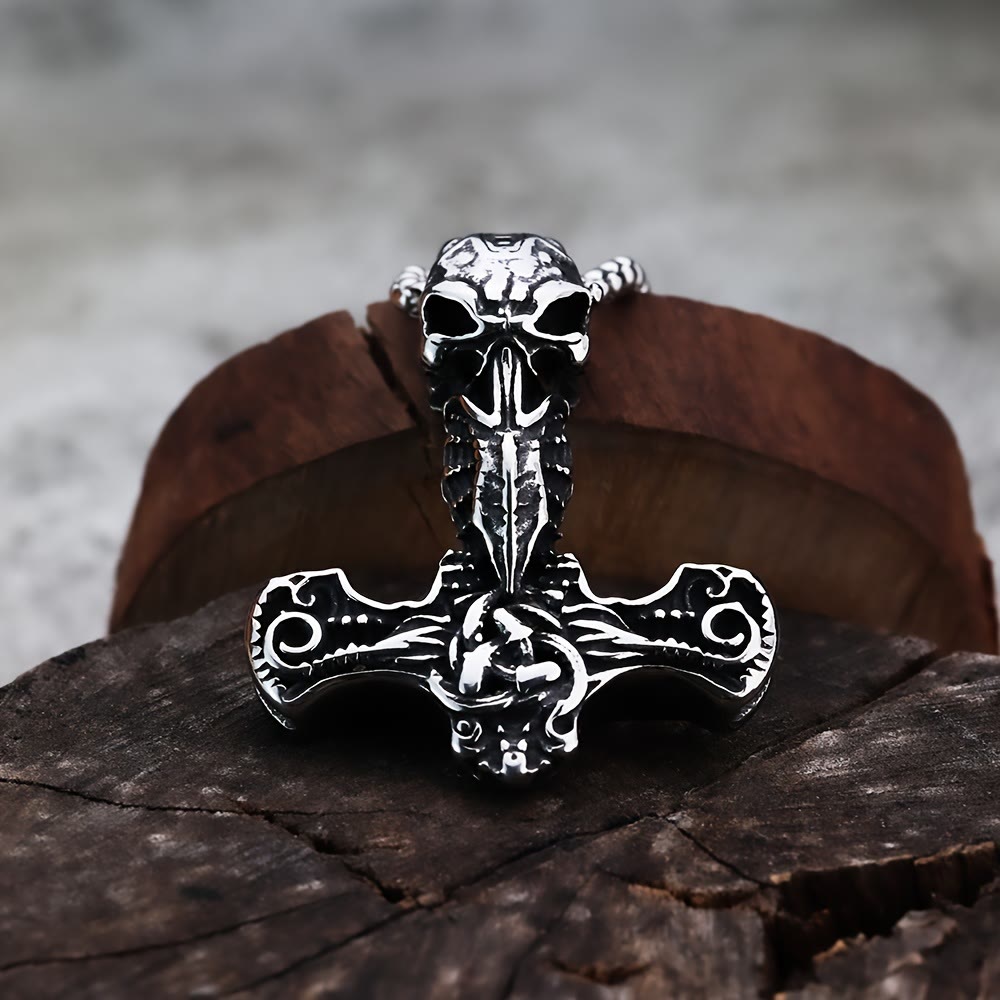WorldNorse Norse Style Mjolnir Thor's Hammer Necklace
