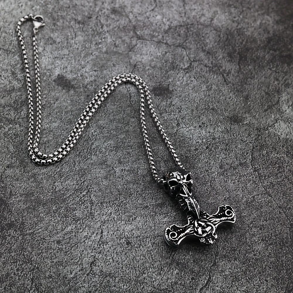 WorldNorse Norse Style Mjolnir Thor's Hammer Necklace