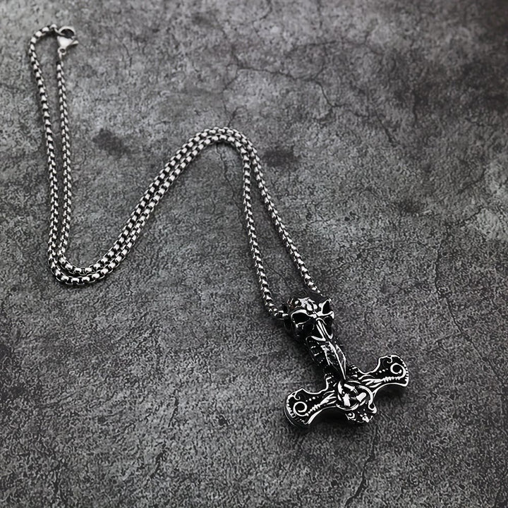 WorldNorse Norse Style Mjolnir Thor's Hammer Necklace
