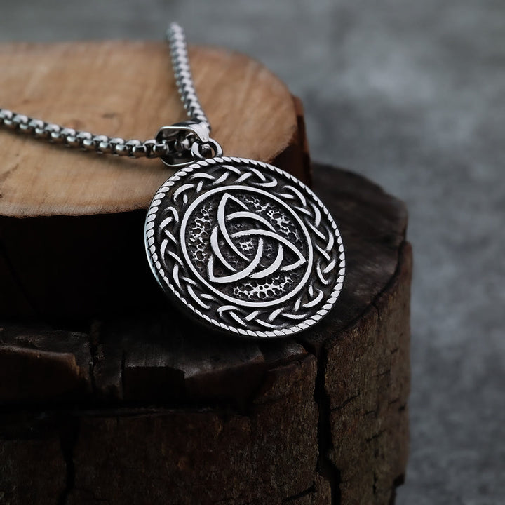 WorldNorse Viking Rune With Celtic Triquetra Trinity Necklace