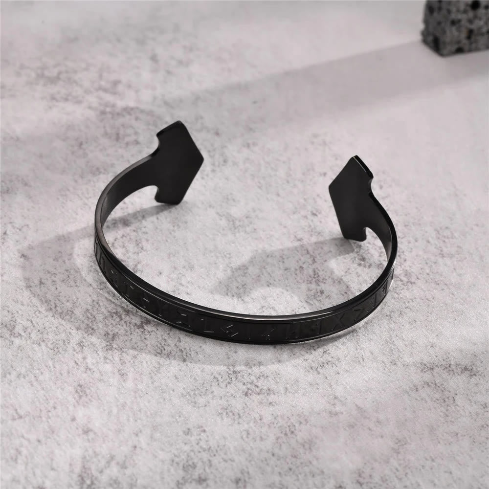 WorldNorse Mjolnir Celtic Knot Bangle Rune Bracelet