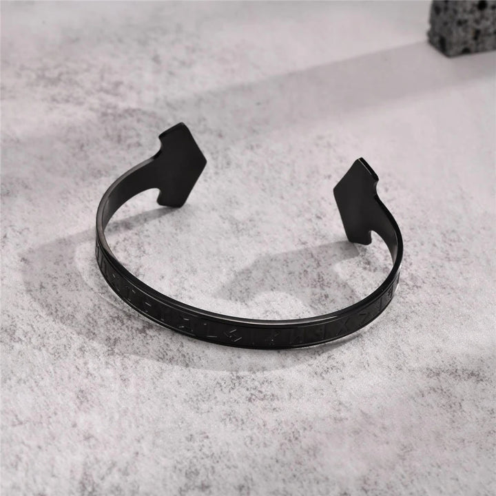 WorldNorse Mjolnir Celtic Knot Bangle Rune Bracelet