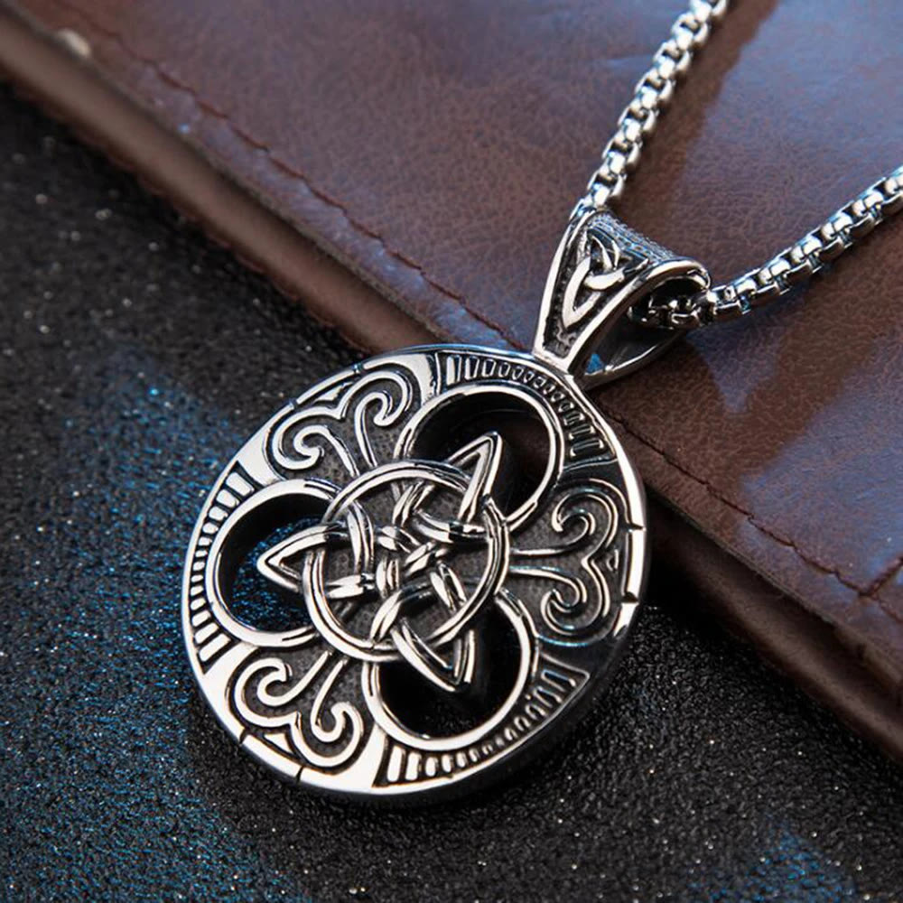 WorldNorse Classic Celtic Knot Triquetra Necklace - image 8