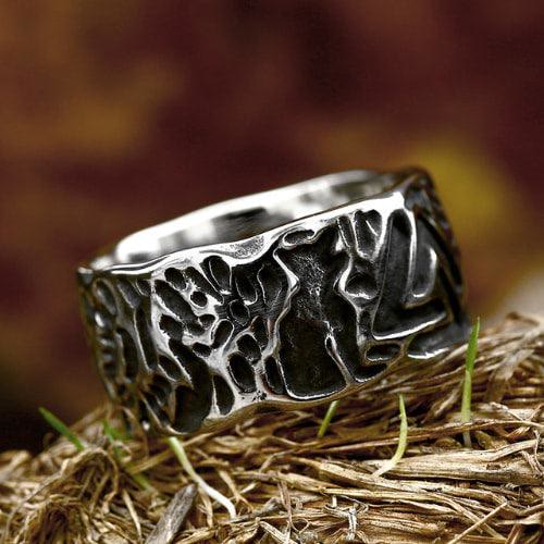 WorldNorse Vintage Unique Odin Valknut Domineering Ring - image 3