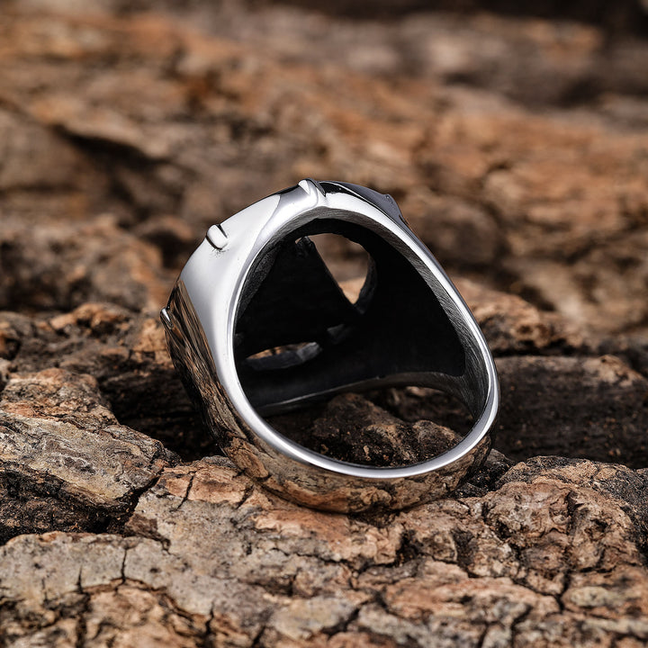 WorldNorse Valknut Triangle Biker Hollow Out Ring - image 8