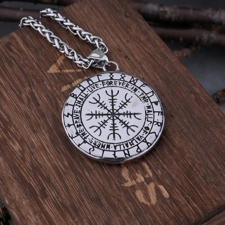 WorldNorse Valknut Viking Dragon Ouroboros Pendant Necklace
