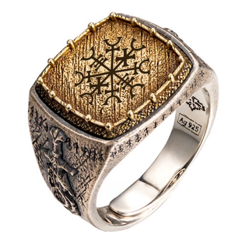 WorldNorse Handcrafted 925 Silver Valknut Viking Symbols Ring - Lost - AU Size Y (US 12) - YES PLEASE - image 7