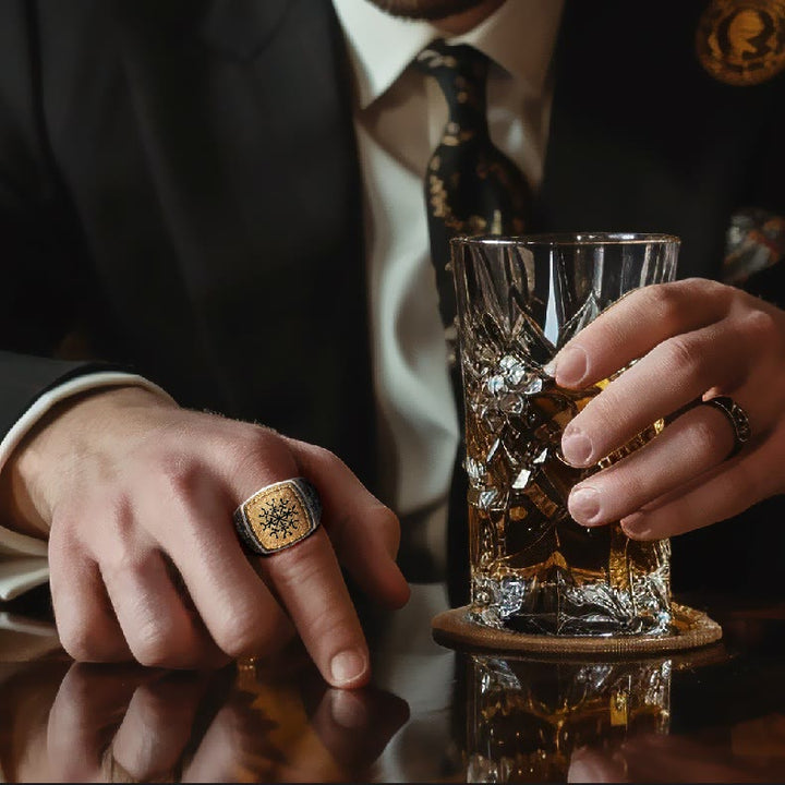 WorldNorse 925 Sterling Silver Valknut Viking Symbols Ring - image 8