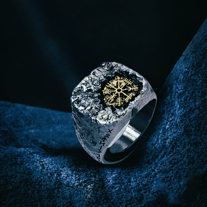 WorldNorse Handcrafted 925 Silver Viking Signet Magic Circle Ring - image 6