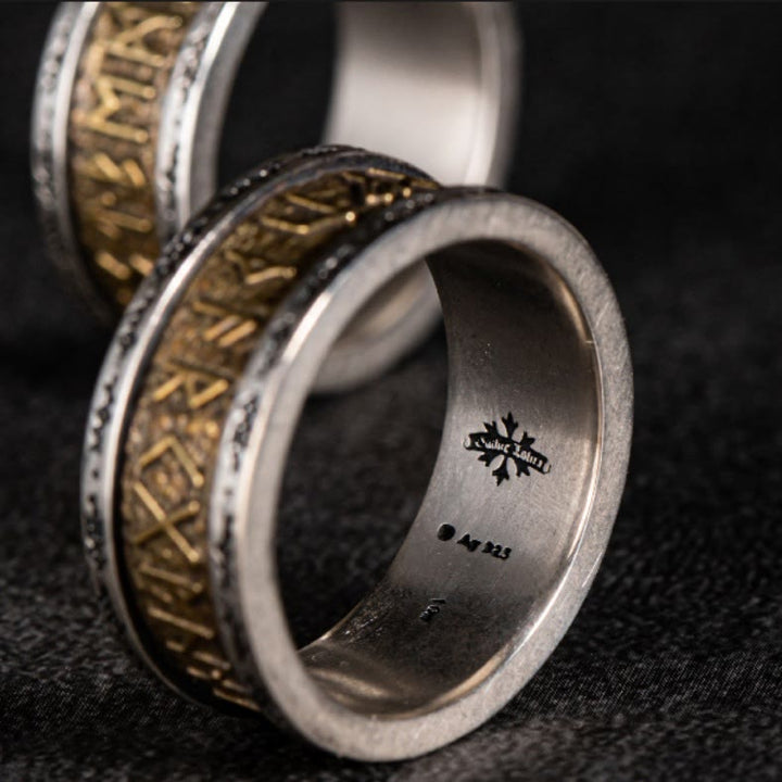 WorldNorse Handcrafted 925 Silver Handcrafted Rune Ring - image 2