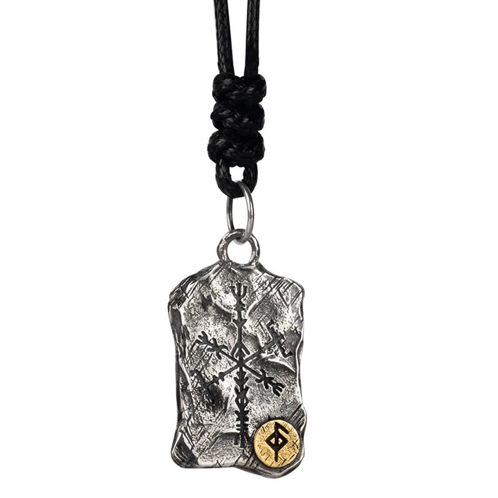 WorldNorse Handcrafted 925 Silver Rune With Vegvisir Necklace - image 10
