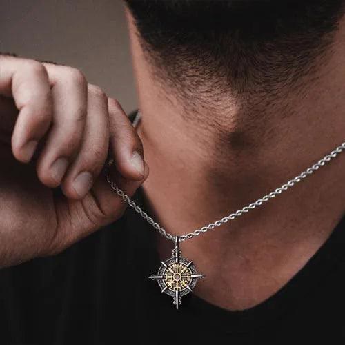 WorldNorse Norse Viking Compass Vegvisir Necklace