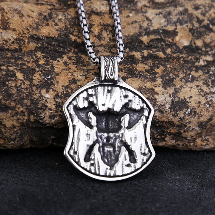 WorldNorse Odin Warrior Axe Shield Necklace - image 4