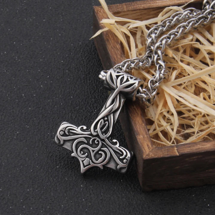 WorldNorse Mjolnir Thor's Hammer Power Necklace