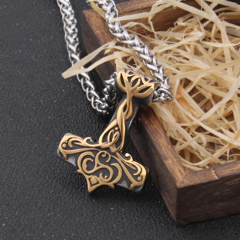 WorldNorse Mjolnir Thor's Hammer Power Necklace