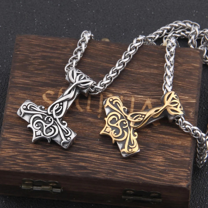 WorldNorse Mjolnir Thor's Hammer Power Necklace