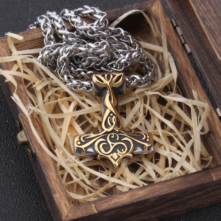 WorldNorse Mjolnir Thor's Hammer Power Necklace