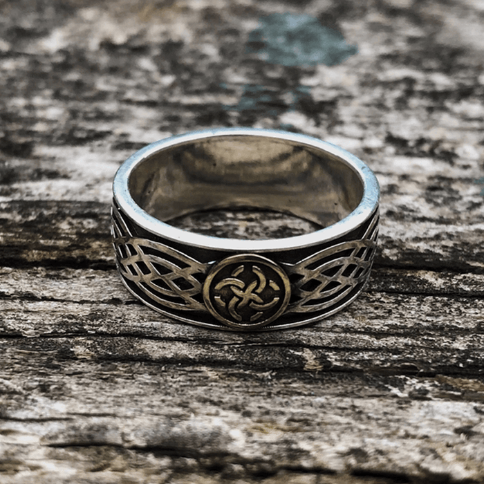 WorldNorse 925 Sterling Silver Celtic Amulet Ring - AU Size Z+1（US 14） - image 0
