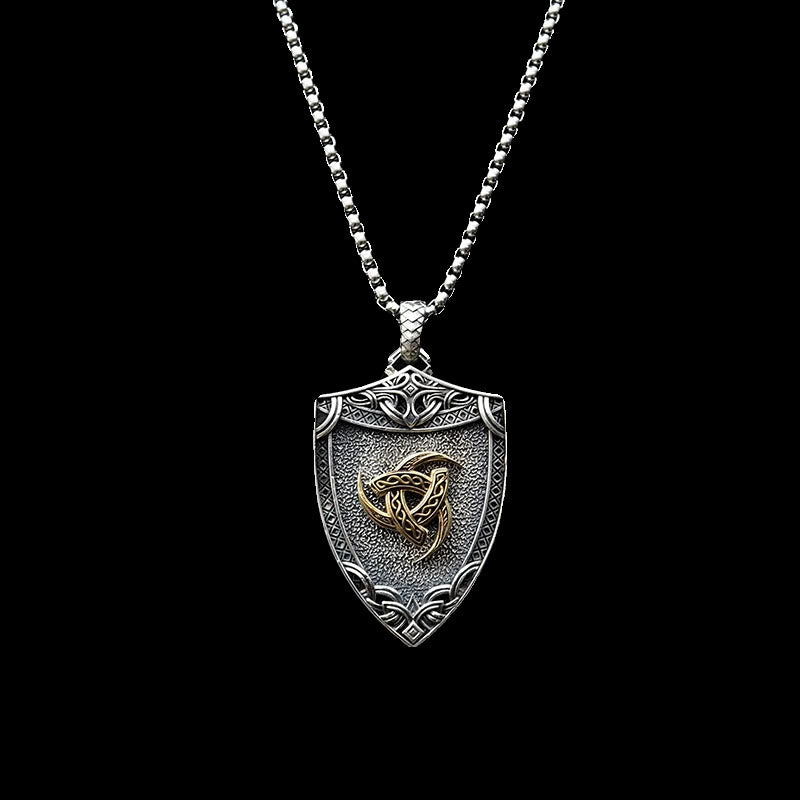 WorldNorse 925 Sterling Silver Interchangeable Magnetic Clasp Shield Necklace - image 4