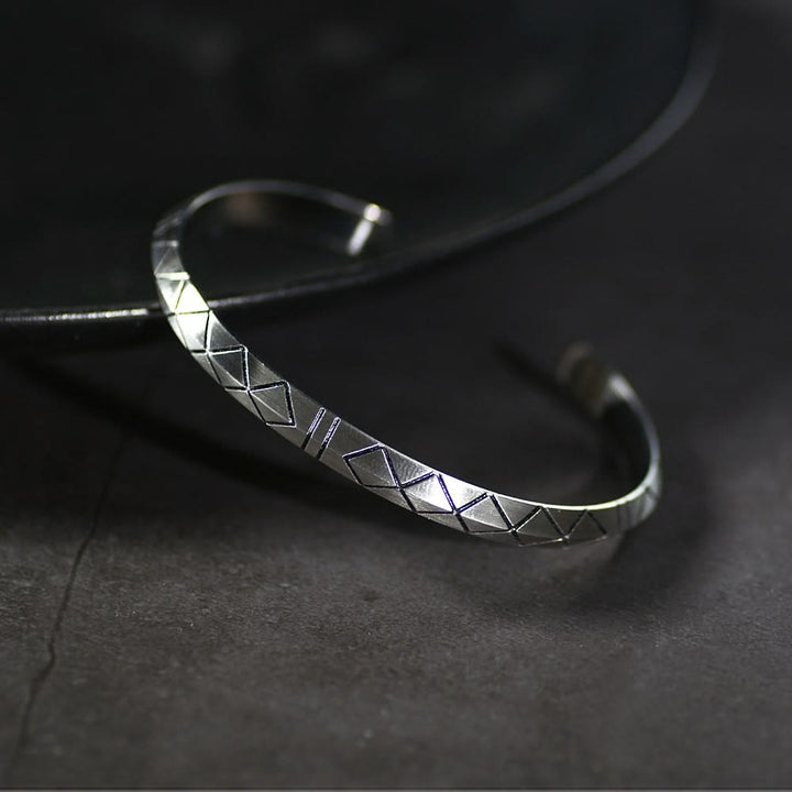 WorldNorse Modern Viking Bangle Cuff Bracelet