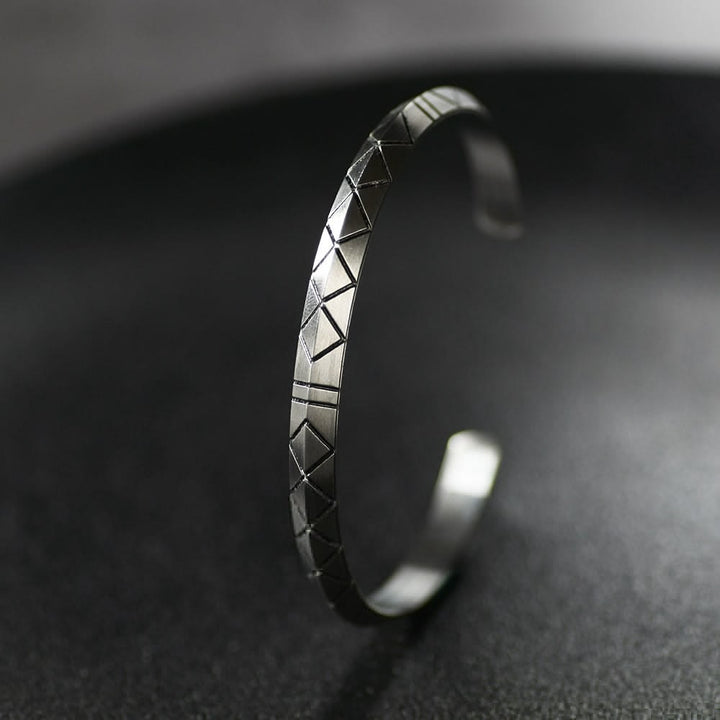 WorldNorse Modern Viking Bangle Cuff Bracelet