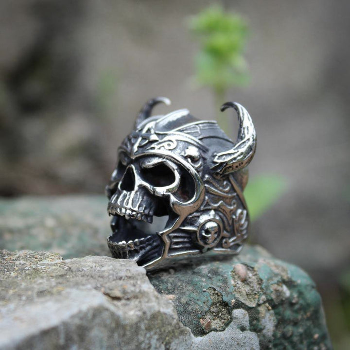 WorldNorse Ox Horn Skull Head Ring - image 2