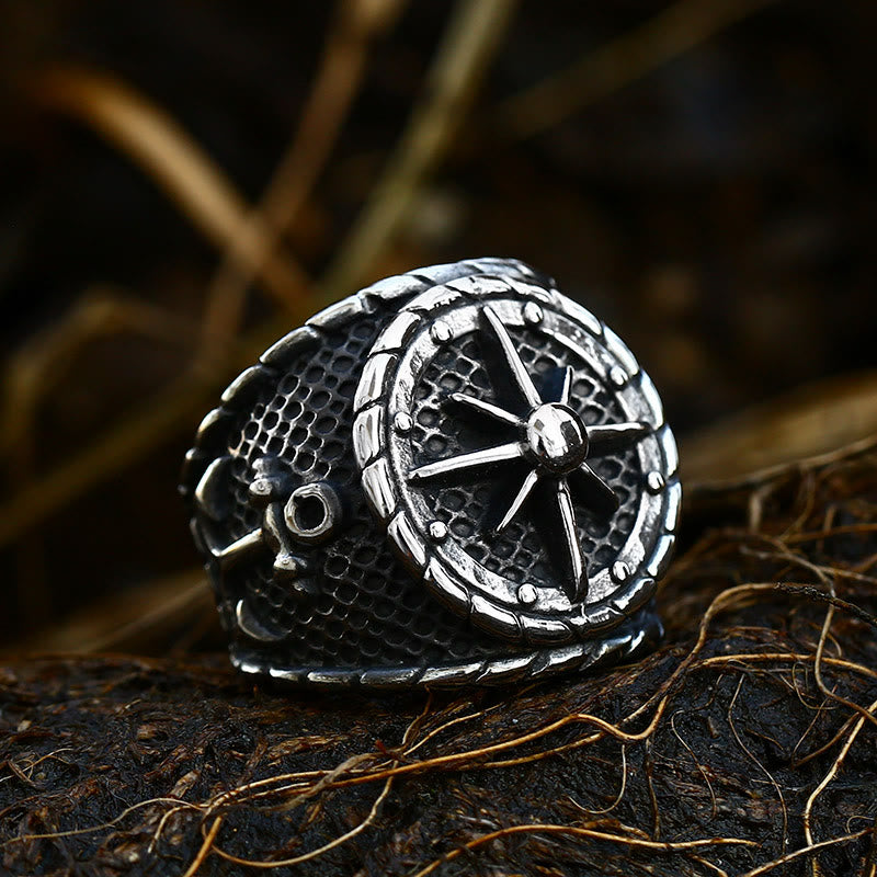 WorldNorse Anchor Aweigh Lighthouse Ship Ring - AU Size Z（US 13） - image 0