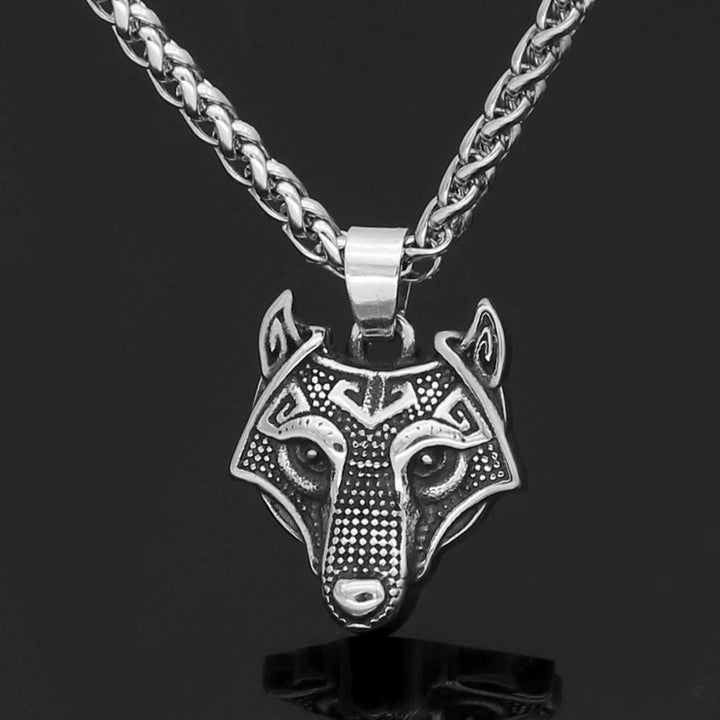 WorldNorse Viking Wolf Head King Necklace - image 2